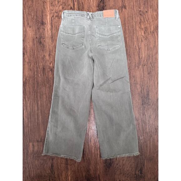 Judy Blue Green Wide Leg Jeans Boho Casual Cotton NWOT - Picture 5 of 7